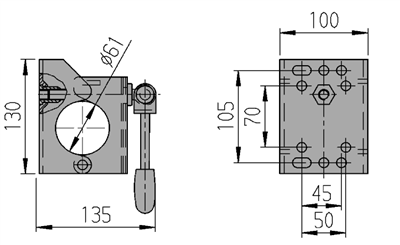 AL-KO Serre-roue AL-KO adapté pour roue jockey de 60 mm - charge maximale 500 kg