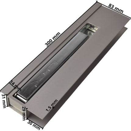 Anssems Fermeture de ridelle 300 mm Alu Gauche ( type Anssems GT )
