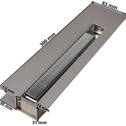 Anssems Fermeture de serrage 300 mm alu droite (type Anssems GT)