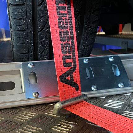 Anssems Jeu complet de sangles d'arrimage pour Transport en voiture - rouge - adaptable sur Anssems AMT / MSX