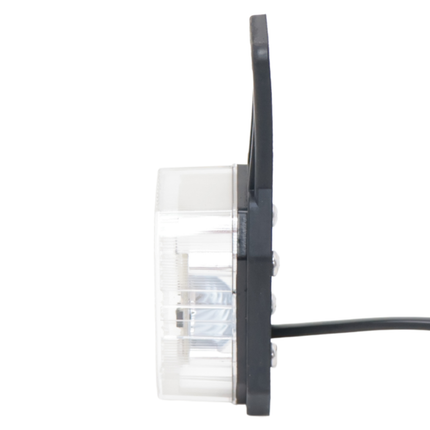 Aspock Aspöck Flexipoint LED Feu de gabarit gauche - rouge/blanc sur petit support en caoutchouc avec 0,5m de câble