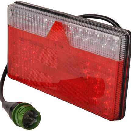 Aspock Aspöck MultiLED 2 droit 240x140x35 mm - entièrement LED - connecteur ASS2 7 broches - étanche