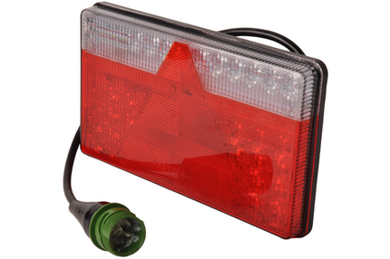 Aspock Aspöck MultiLED 2 droit 240x140x35 mm - entièrement LED - connecteur ASS2 7 broches - étanche