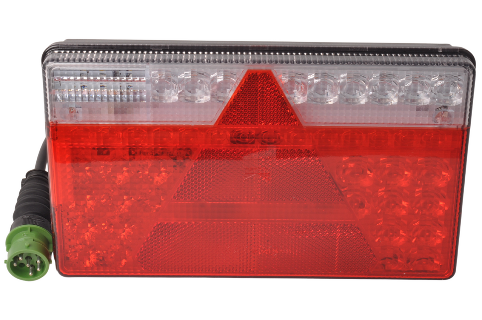 Aspock Aspock MultiLED 2 droit 240x140x54 mm - entièrement LED - prises 8 broches avec 50 cm de câble