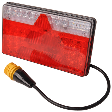 Aspock Aspöck MultiLED 2 gauche 240x140x35 mm - entièrement LED - connecteur ASS2 7 broches - étanche