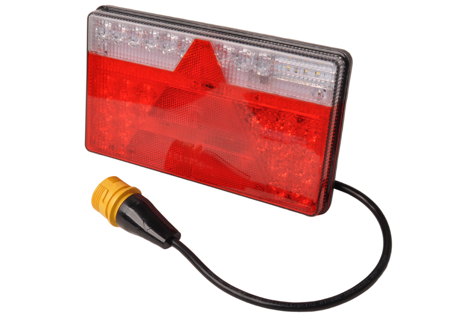 Aspock Aspöck MultiLED 2 gauche 240x140x35 mm - entièrement LED - connecteur ASS2 7 broches - étanche