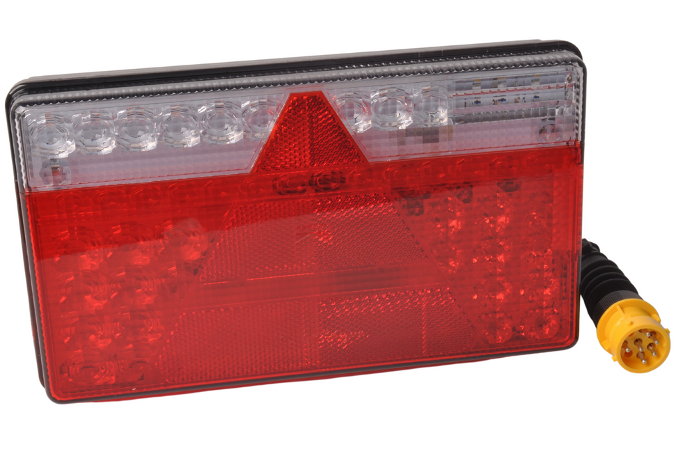 Aspock Aspock MultiLED 2 gauche 240x140x54 mm - entièrement LED - prises 8 broches avec 50 cm de câble