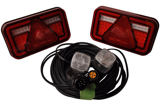 Aspock Aspock Multiled 4 Kit d'éclairage LED 13 broches - incluant les feux de balisage - choisissez le câble principal souhaité
