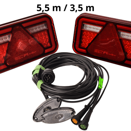 Aspock Aspock Multiled 4 Kit d'éclairage LED 13 broches - incluant les feux de balisage - choisissez le câble principal souhaité