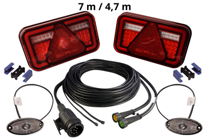 Aspock Aspock Multiled 4 Kit d'éclairage LED 13 broches - incluant les feux de balisage - choisissez le câble principal souhaité