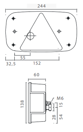 Aspock Aspöck Multipoint 3 - gauche - 5 broches - 244x138x60 mm