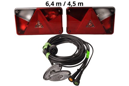Aspock Aspöck Multipoint 5 kit d'éclairage - 13 broches - incluant l'éclairage de balisage - choisissez le câble principal souhaité