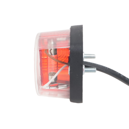 Aspock Aspock squarepoint Feu de gabarit rouge/blanc - 2 mètres de câble DC 2x0,75 mm²