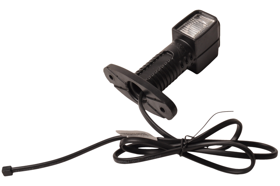 Aspock Aspock Superpoint 4 court - droit - blanc/rouge/orange - LED - 100 cm câble plat - support droit