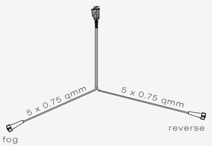 Aspock Câble de tête type Aspöck - 5 mètres de long - 13 broches - avec 2x 5 broches Prises