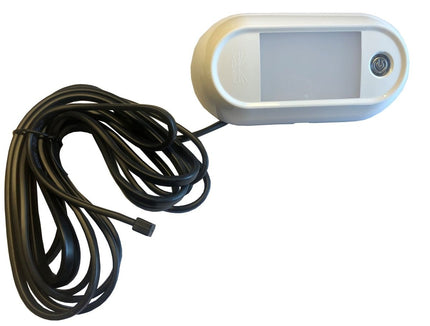 Aspock Eclairage intérieur LED 12/24V - lumière bleue ou blanche - avec câble DC 350 mm