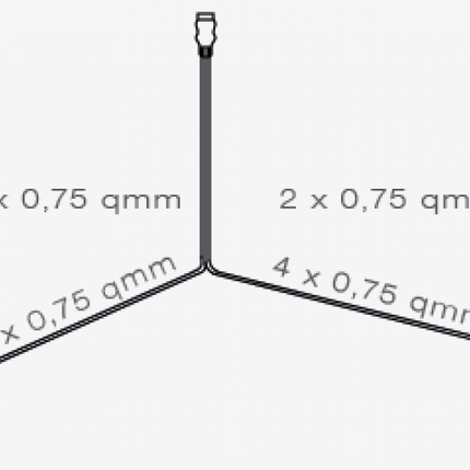 Aspock Faisceau de câble Aspöck - 5 mètres - 7 broches - 2x connecteur 5 broches - dérivations incluses