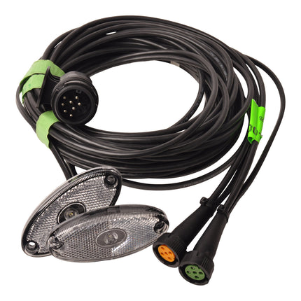 Aspock Faisceau de câble Aspöck - 5,5 mètres - 13 broches - 2x connecteur 5 broches - avec feux de gabarit prémontés