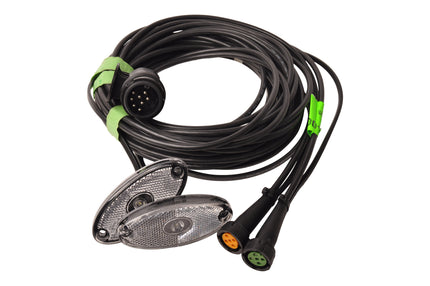 Aspock Faisceau de câble Aspöck - 5,5 mètres - 13 broches - 2x connecteur 5 broches - avec feux de gabarit prémontés