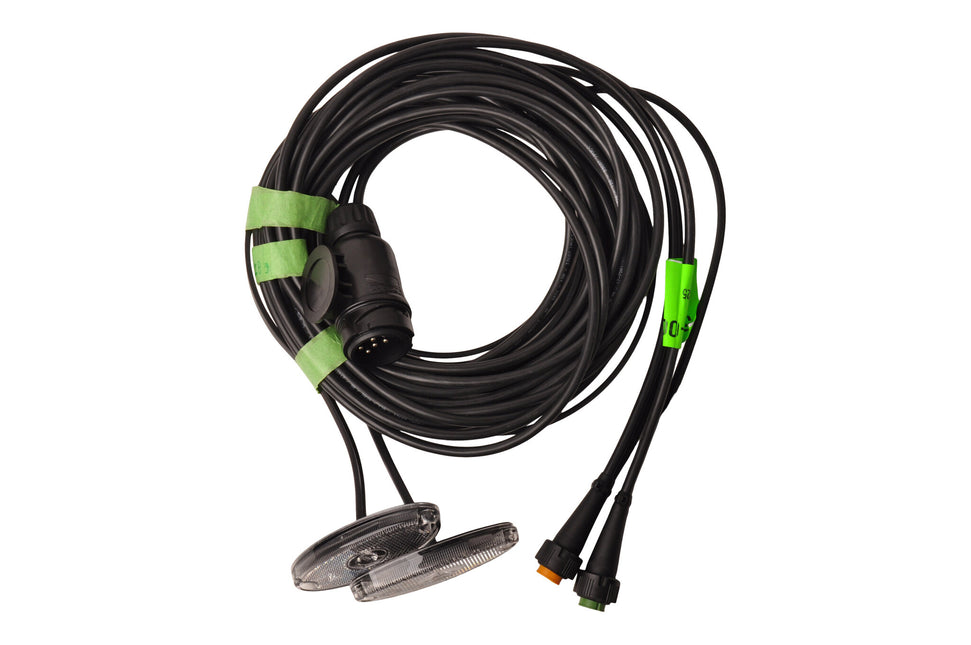 Aspock Faisceau de câble Aspöck - 5,5 mètres - 13 broches - 2x connecteur 5 broches - avec feux de gabarit prémontés