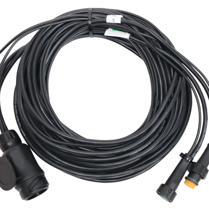 Aspock Faisceau de câble Aspöck - 7 mètres - 13 broches - 2x connecteur 5 broches - y compris dérivations de 4,7 mètres