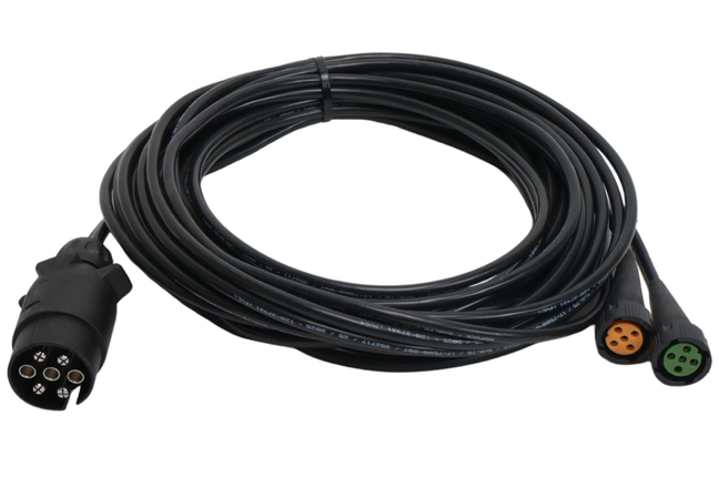 Aspock Faisceau de câble Aspöck - 7 mètres - 7 broches - 2x connecteur 5 broches