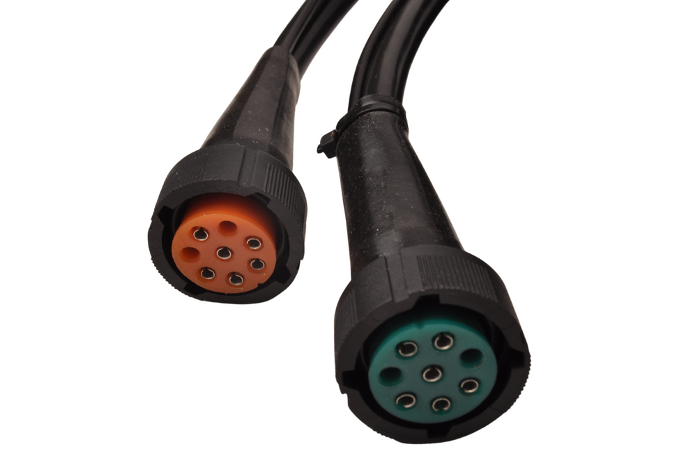 Aspock Faisceau de câble Aspöck - 8 mètres de long - 13 broches - avec 2x 8 broches prises - y compris les dérivations pour les feux de gabarit