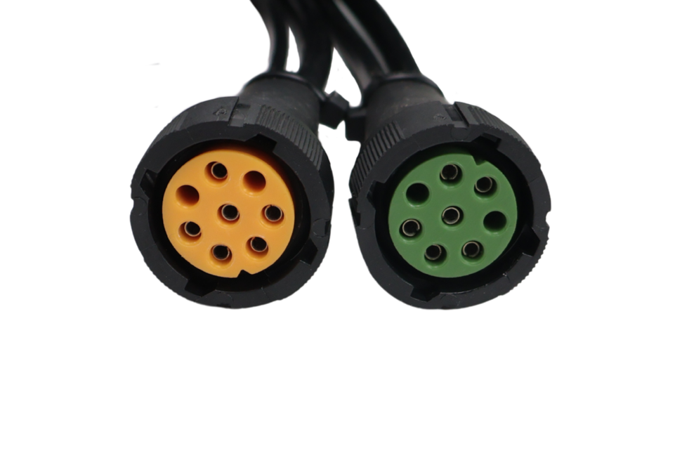 Aspock Faisceau de câble Aspöck - 8,4 mètres - 13 broches - 2x connecteur 8 broches - Plug & Play - inclus feux de position