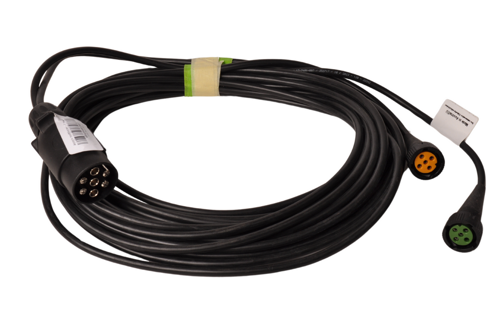 Aspock Faisceau de câble Aspöck - longueur 7 mètres - 7 broches - avec 2x 5 broches prises