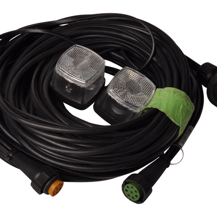 Aspock Faisceau de câble Aspöck - longueur 8,4 mètres - 13 broches - avec prises 8 broches- feux de gabarit prémontés inclus - Plug&Play