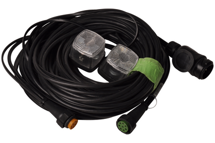 Aspock Faisceau de câble Aspöck - longueur 8,4 mètres - 13 broches - avec prises 8 broches- feux de gabarit prémontés inclus - Plug&Play