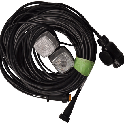 Aspock Faisceau de câble Aspöck - longueur 8,4 mètres - 13 broches - avec prises 8 broches- feux de gabarit prémontés inclus - Plug&Play