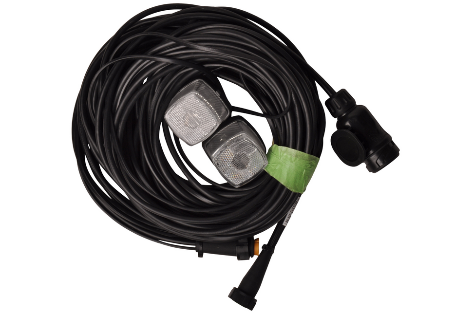 Aspock Faisceau de câble Aspöck - longueur 8,4 mètres - 13 broches - avec prises 8 broches- feux de gabarit prémontés inclus - Plug&Play