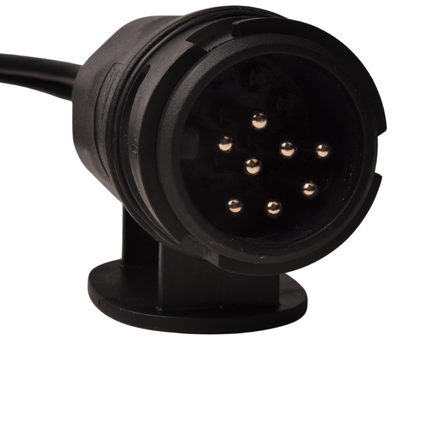 Aspock Faisceau de câble Aspöck - longueur 8,4 mètres - 13 broches - avec prises 8 broches- feux de gabarit prémontés inclus - Plug&Play