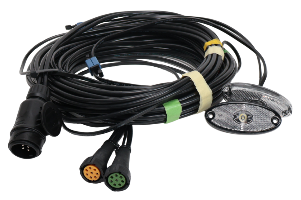 Aspock Faisceau de câble Aspöck - longueur 8,4 mètres - 13 broches - avec prises 8 broches- feux de gabarit prémontés inclus - Plug&Play