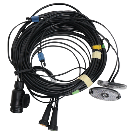 Aspock Faisceau de câble Aspöck - longueur 8,4 mètres - 13 broches - avec prises 8 broches- feux de gabarit prémontés inclus - Plug&Play