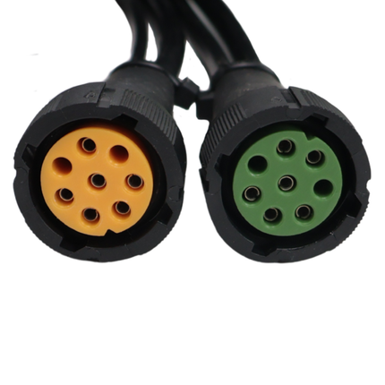 Aspock Faisceau de câble Aspöck - longueur 8,4 mètres - 13 broches - avec prises 8 broches- feux de gabarit prémontés inclus - Plug&Play