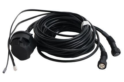 Aspock Faisceau de câble type Aspöck - 6 mètres - 13 broches prise - 2x connecteur 5 broches - inclus dérivations 4,2 mètres