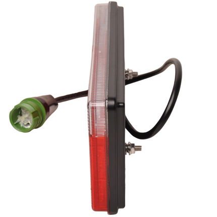 Aspock Feu arrière de remorque - Aspöck MultiLED 2 - droite - 240x140x35 mm - entièrement LED - connecteur ASS2 à 7 broches baïonnette - étanche