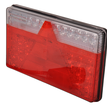 Aspock Feu arrière de remorque - Aspöck MultiLED 2 - droite - 240x140x35 mm - entièrement LED - connecteur ASS2 à 7 broches baïonnette - étanche