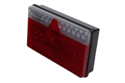 Aspock Feu arrière de remorque - Aspöck MultiLED 2 - droite - 240x140x54 mm - entièrement LED - connecteur 8 broches baïonnette - câble de 50 cm