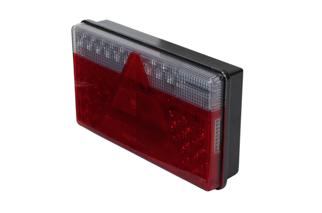 Aspock Feu arrière de remorque - Aspöck MultiLED 2 - gauche - 240x140x54 mm - entièrement LED - connecteur 8 broches baïonnette - câble de 50 cm