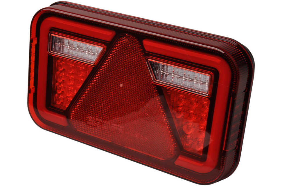 Aspock Feu arrière de remorque - Aspöck MultiLED 4 - droite - 241x141x71 mm - entièrement LED - connecteur 5 broches baïonnette