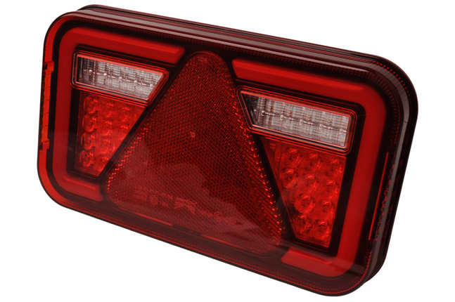 Aspock Feu arrière de remorque - Aspöck MultiLED 4 - droite - 241x141x71 mm - entièrement LED - connecteur 8 broches baïonnette