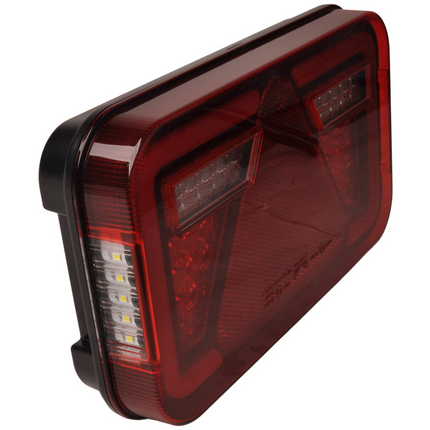 Aspock Feu arrière de remorque - Aspöck MultiLED 4 - droite - 241x141x71 mm - entièrement LED - connecteur 8 broches baïonnette