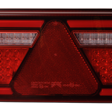 Aspock Feu arrière de remorque - Aspöck MultiLED 4 - gauche - 241x141x71 mm - entièrement LED - connecteur 5 broches baïonnette