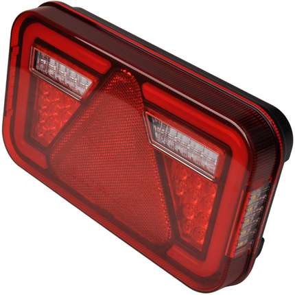 Aspock Feu arrière de remorque - Aspöck MultiLED 4 - gauche - 241x141x71 mm - entièrement LED - connecteur 5 broches baïonnette