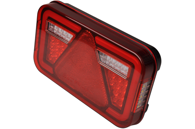 Aspock Feu arrière de remorque - Aspöck MultiLED 4 - gauche - 241x141x71 mm - entièrement LED - connecteur 5 broches baïonnette