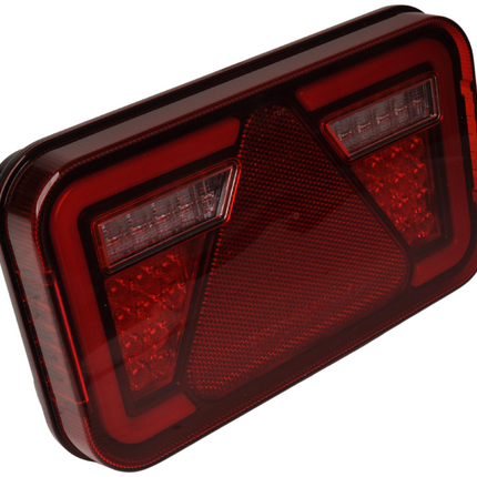 Aspock Feu arrière de remorque - Aspöck MultiLED 4 - gauche - 241x141x71 mm - entièrement LED - connecteur 5 broches baïonnette