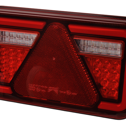 Aspock Feu arrière de remorque - Aspöck MultiLED 4 - gauche - 241x141x71 mm - entièrement LED - connecteur 8 broches baïonnette